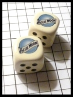 Dice : Dice - My Designs - Beer Blue Moon Beer Pair - Sept 2012